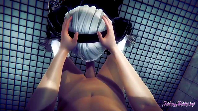 POV Nier Automata 2B Gives Boobjob, Blowjob & Gets Fucked Hardcore