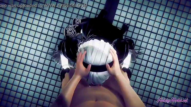 POV Nier Automata 2B Gives Boobjob, Blowjob & Gets Fucked Hardcore