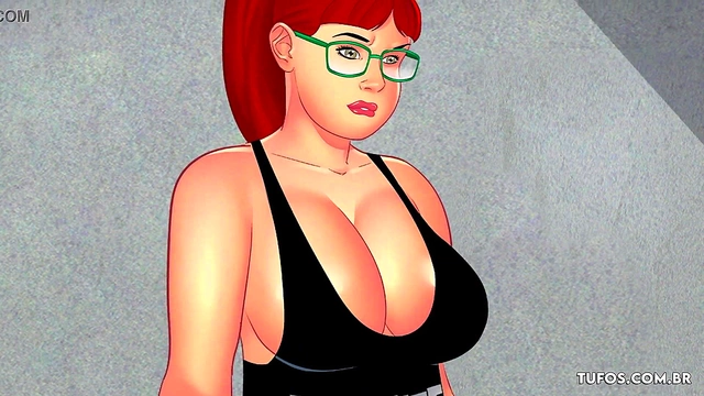 Big-Titted Anime Babe Seduces With Sinful Sexiness & Hot Blowjob