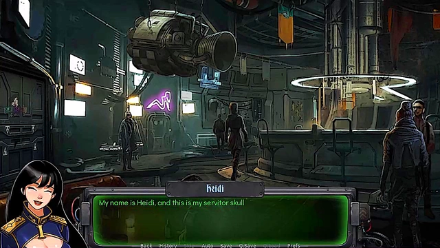 MILF rides Big Dick in Warhammer 40k Anime for Rough Sex & BDSM Pleasure