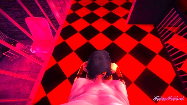 Wonder Woman Ties Up Guy for Steamy Anime Anal Sex & Creampie