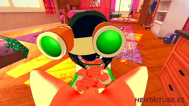 Tsuyu Asui & Todoroki Shoto’s Steamy My Hero Academia Hentai Session Ends in Creampie