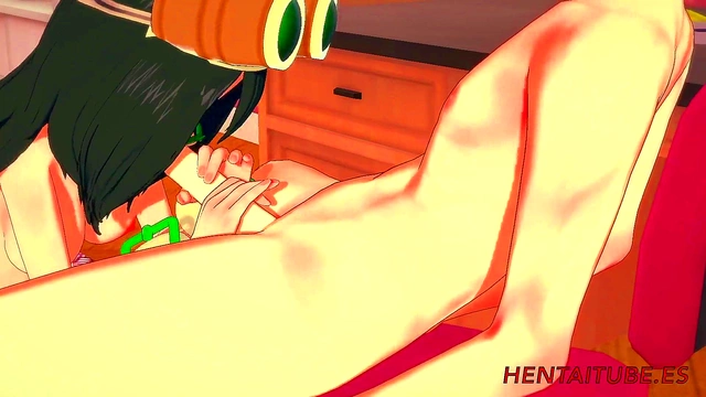 Tsuyu Asui & Todoroki Shoto’s Steamy My Hero Academia Hentai Session Ends in Creampie