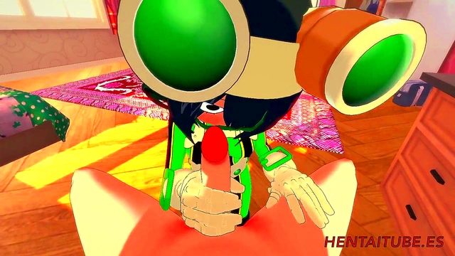 Tsuyu Asui & Todoroki Shoto’s Steamy My Hero Academia Hentai Session Ends in Creampie