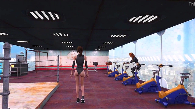 Cute Brunette Goes Sexy Fallout 4Fashion At The Sports Club Hentai Anime