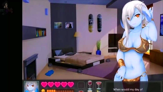 Redhead Catgirl Teases Gamer Dude Before Hardcore Hentai Alien Sex Fest