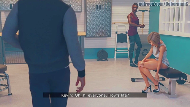 Blonde Cheats With Two Big Black Cocks For Deepthroat & Creampie Action