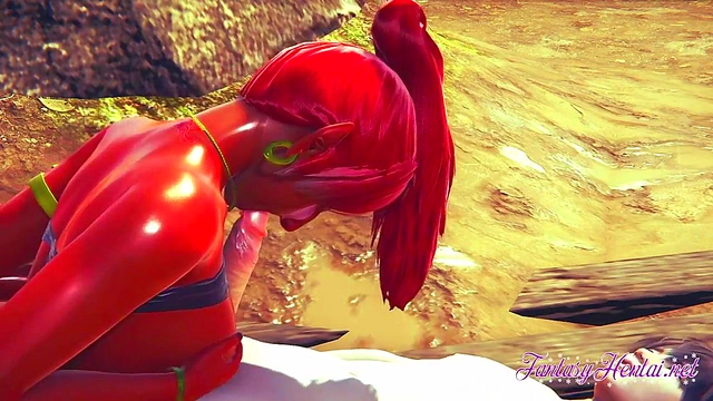 Gerudo Girl Fucks Hard in Desert for 3D Hentai Zelda CreampieCumshot