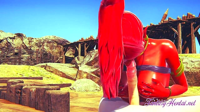 Gerudo Girl Fucks Hard in Desert for 3D Hentai Zelda CreampieCumshot