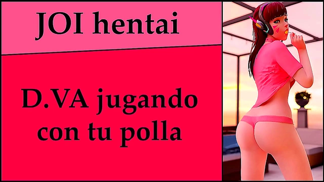 Horny D.VA Gives Joi Instructions in Spanish for Hot Anime Fun
