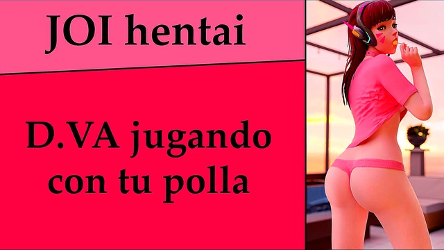 Horny D.VA Gives Joi Instructions in Spanish for Hot Anime Fun