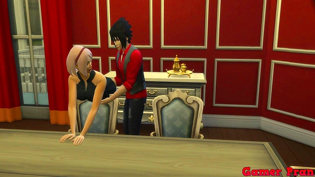 Sasuke Fucks Sakura While Naruto Tries Seducing Tsunade In Anime Cuckold Drama