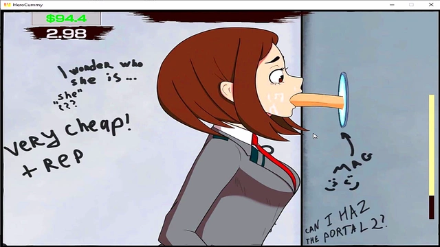 Slutty Ochako Rides Hero's Dick in My Hero Academia Hentai Scene