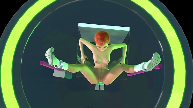 Petite Redhead Gwen Rides Intense BDSM Sex Machine for Ecstatic Orgasm