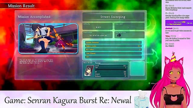 Lewd VTuber Neko Seduces With Big Tits & Lingerie in Anime Livestream