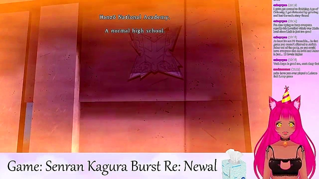 Lewd VTuber Neko Seduces With Big Tits & Lingerie in Anime Livestream