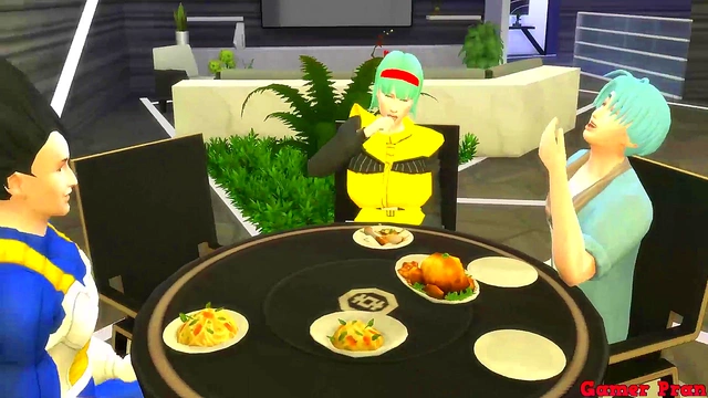 Cheating MILF Bulma Gets Hardcore Anal While Married to Goku's Stepson