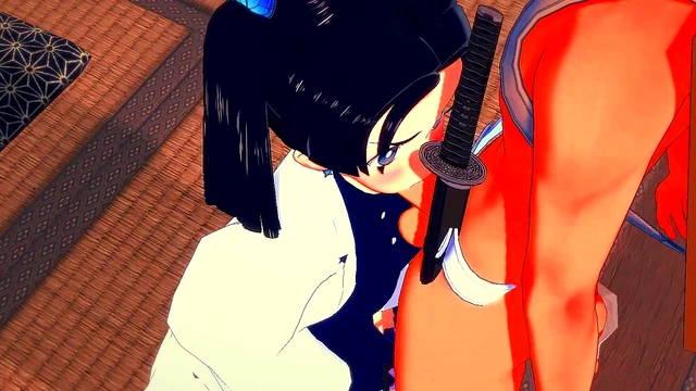 Aoi Kanazaki & Tanjiro Demon Slayer Blowjob & Hardcore Anime Fuck Session