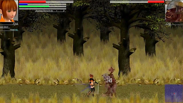 Cute Aya Fucks Monstrous Men in The Hounds of the Blade Hentai Gameplay