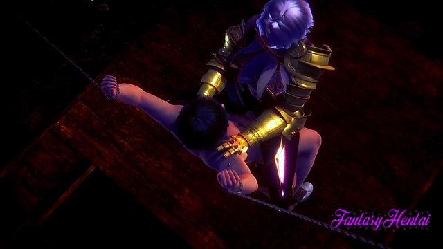 Ivy from Soul Calibur Enjoys Kinky 3D Anime Blowjob & Creampie BDSM Session
