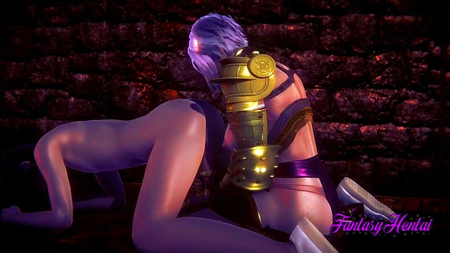 Ivy from Soul Calibur Enjoys Kinky 3D Anime Blowjob & Creampie BDSM Session