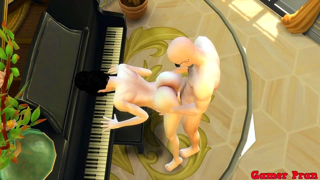 Hot Milf Maid Cheats With Boss While Husband Watches in Dragon Ball Hentai