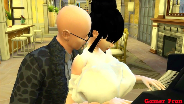 Hot Milf Maid Cheats With Boss While Husband Watches in Dragon Ball Hentai