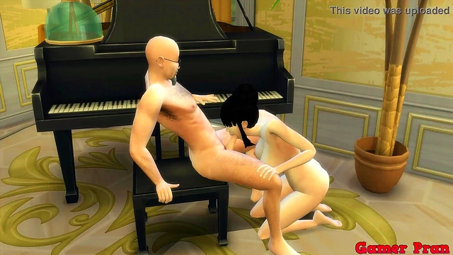 Hot Milf Maid Cheats With Boss While Husband Watches in Dragon Ball Hentai