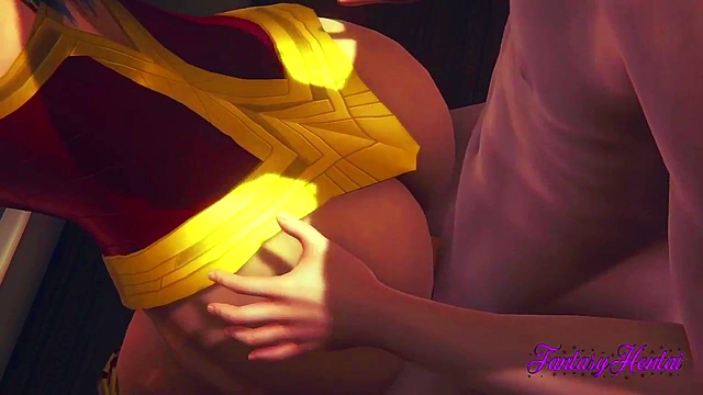 Wonder Woman 3D Hentai – Hot Anal Fuck Ends in Juicy Creampie