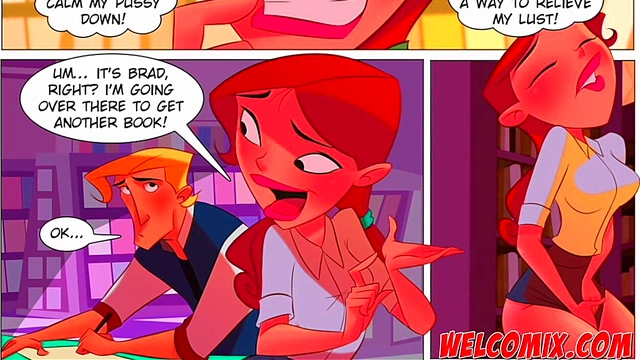 Blonde Teen Librarian Gives Blowjob & Takes Big Cock In Anime Porn Comic