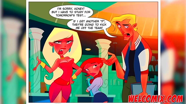 Blonde Teen Librarian Gives Blowjob & Takes Big Cock In Anime Porn Comic