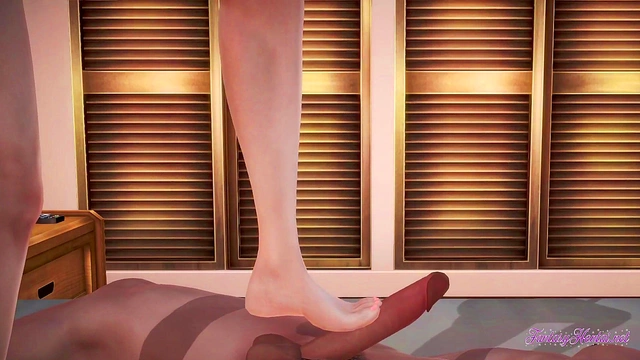 Dominant Gwen Takes Control in Uncensored 3D Hentai Anime Footjob&Cumshots