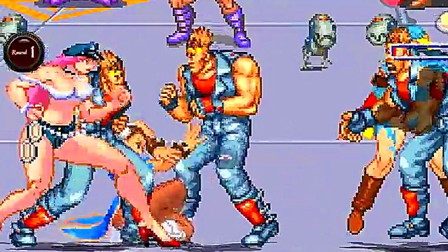 Horny Street Fighter Girls Cammy & Chun-Li Battle for Big-Cock Gangbang Creampie