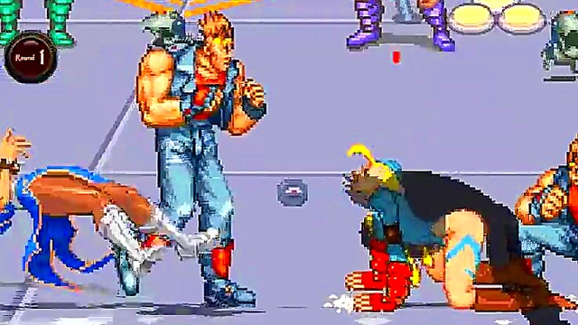 Horny Street Fighter Girls Cammy & Chun-Li Battle for Big-Cock Gangbang Creampie