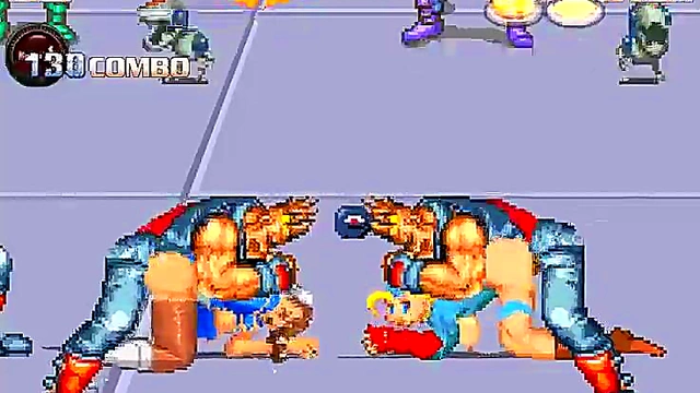 Horny Street Fighter Girls Cammy & Chun-Li Battle for Big-Cock Gangbang Creampie