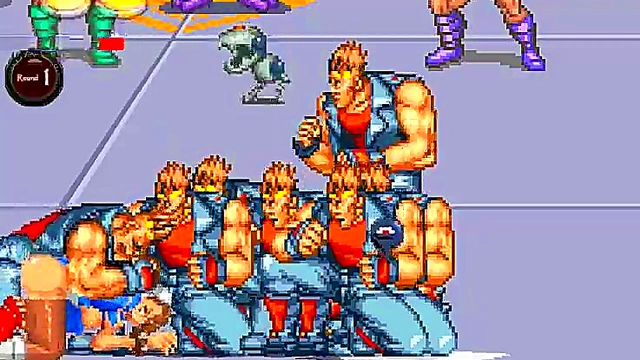 Horny Street Fighter Girls Cammy & Chun-Li Battle for Big-Cock Gangbang Creampie