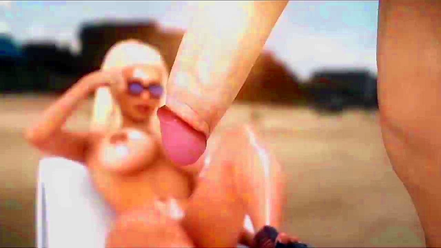 Big-Titted Beach Babes Get Hardcore 3D Anime Action On Public Sand