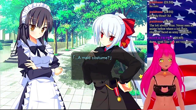 Lewd VTuber Neko Seduces As Maid In Anime RPG Livestream