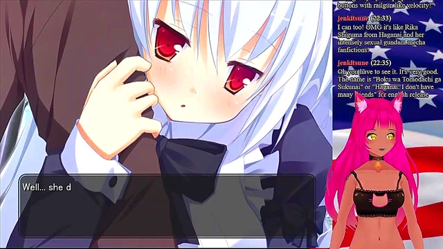 Lewd VTuber Neko Seduces As Maid In Anime RPG Livestream