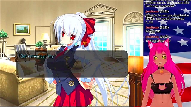 Lewd VTuber Neko Seduces As Maid In Anime RPG Livestream