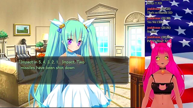 Lewd VTuber Neko Seduces As Maid In Anime RPG Livestream