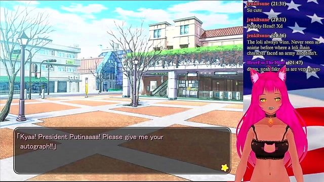 Lewd VTuber Neko Seduces As Maid In Anime RPG Livestream