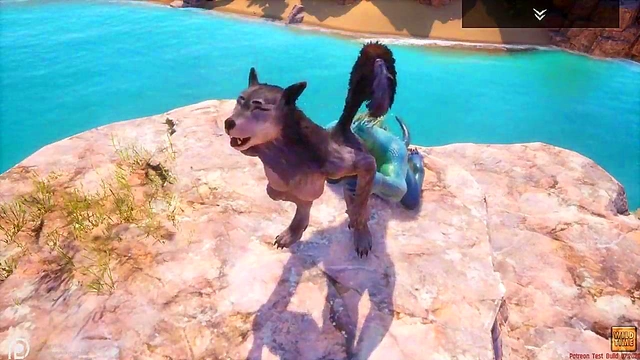 Wild 3D Anime Wolfess Rides Lizard Man for Intense Orgasmic Adventure