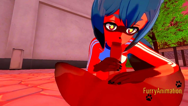 Michiru Sucks Dick & Gets Fucked Hard In Futuristic BNA Hentai 3D Scene