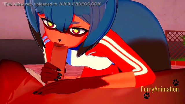 Michiru Sucks Dick & Gets Fucked Hard In Futuristic BNA Hentai 3D Scene