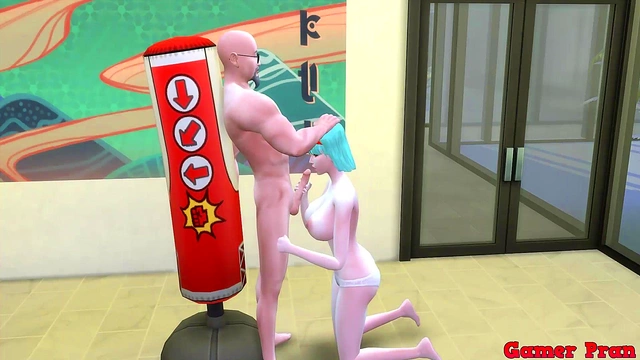 Bulma’s Hot Milf Body Cheats With Master Roshi While Husband Watches Cuckold Drama