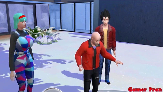 Bulma’s Hot Milf Body Cheats With Master Roshi While Husband Watches Cuckold Drama