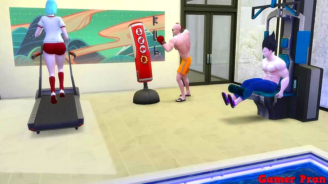 Bulma’s Hot Milf Body Cheats With Master Roshi While Husband Watches Cuckold Drama