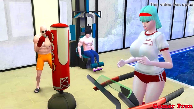 Bulma’s Hot Milf Body Cheats With Master Roshi While Husband Watches Cuckold Drama