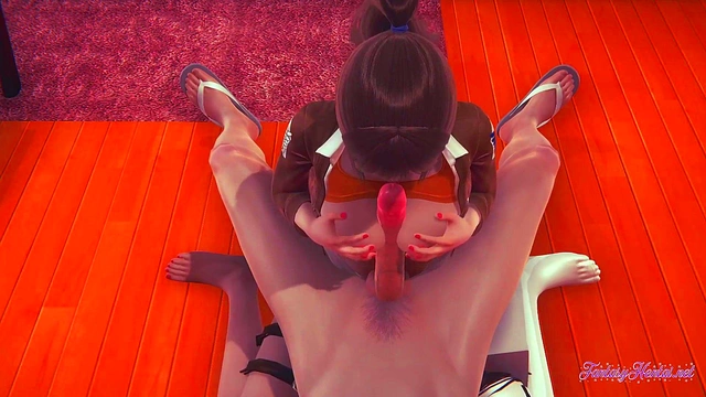 Sasha's Uncensored 3D Hentai Boobjob Leads to Juicy Anime CreampieCumshot